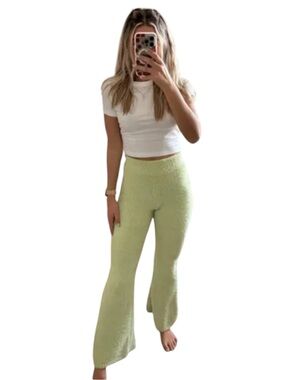 Forever 21 Fuzzy Flare Pajama Pants